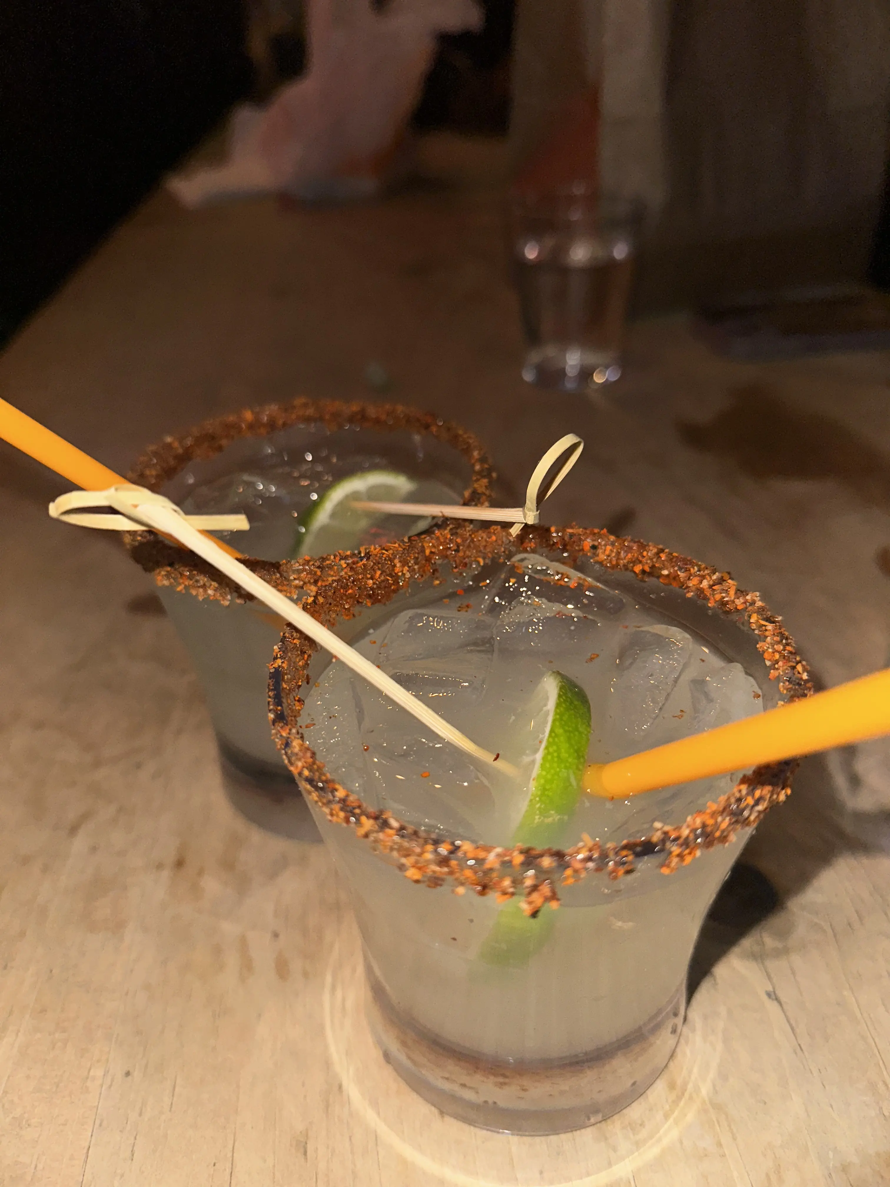 Spicy margarita at e's BAR